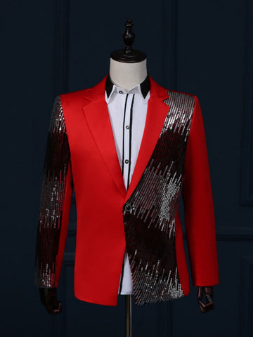 Men's Slim Fit Ombre Sequin Style Dinner Jacket SM110203