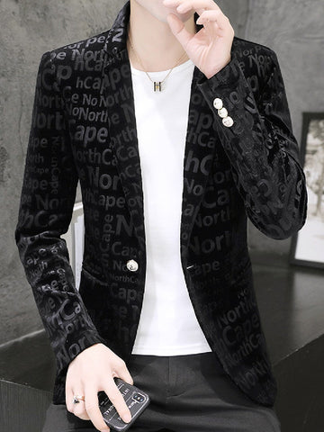 Men's Slim Fit Casual Bronzing Casual Blazer SM102106