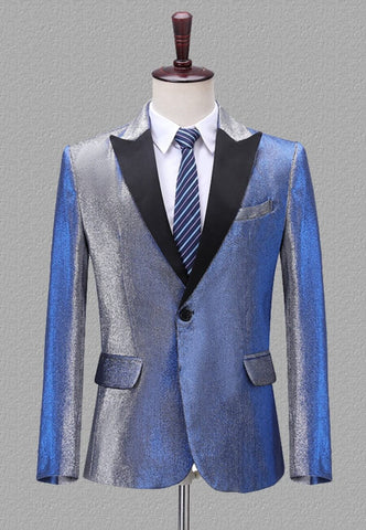 Plus Size Men's Gradient Colors Prom Party Blazer SM101907