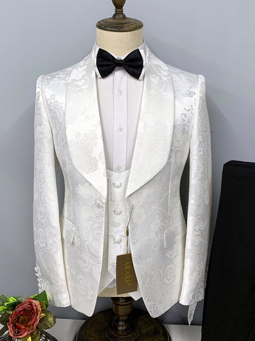 Shawl Lapel Wedding Banquet Men Suit SMLB0122