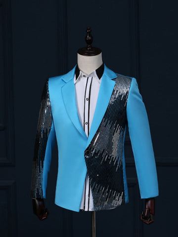 Men's Slim Fit Ombre Sequin Style Dinner Jacket SM110203