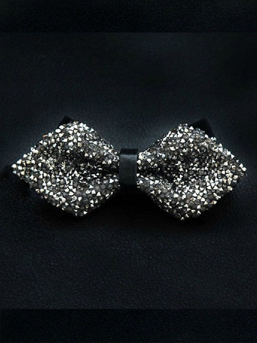 Men's Rhinestone Tip Adjustable Bow Ties SM111005