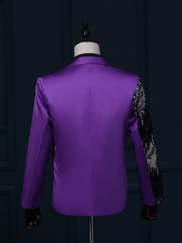 Men's Slim Fit Ombre Sequin Style Dinner Jacket SM110203