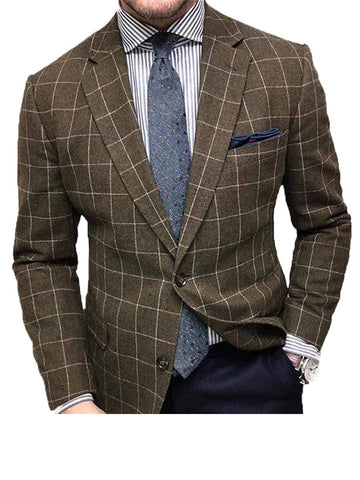 Men's Multicolor Casual Suit Coat SMLB093