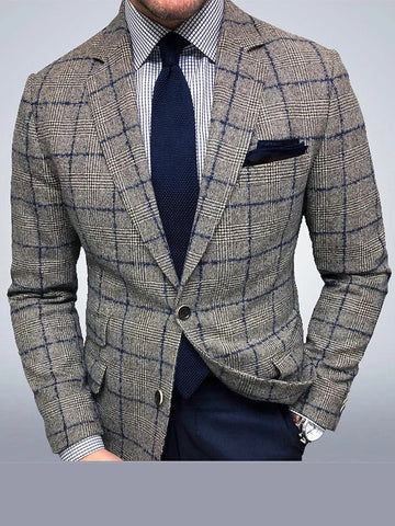 Men's Multicolor Casual Suit Coat SMLB093