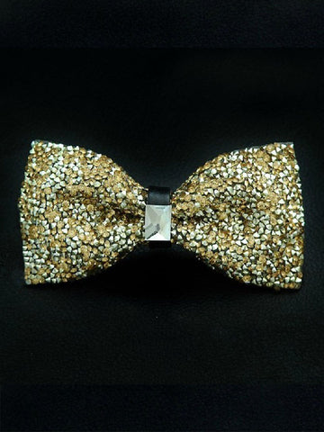 Men's Rhinestone Tip Adjustable Bow Ties SM111004