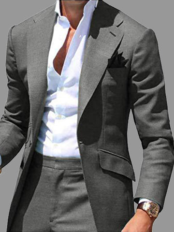 Business Casual Suit Groom Best Man Suit Two Piece Suit SMLS102