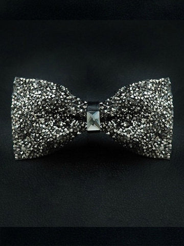 Men's Rhinestone Tip Adjustable Bow Ties SM111004