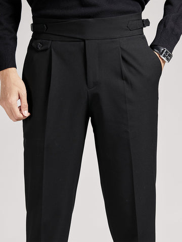 Men's High Waist Suit Pants Ninth Pants SMLB168