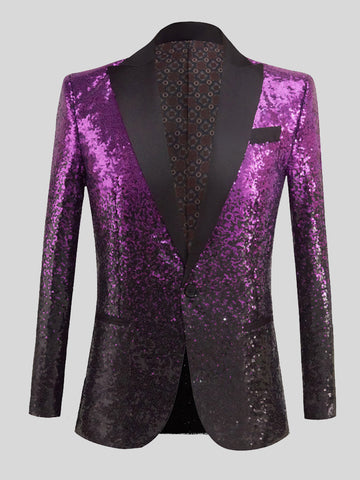 Men's Gradient Sequin Blazer SM090515