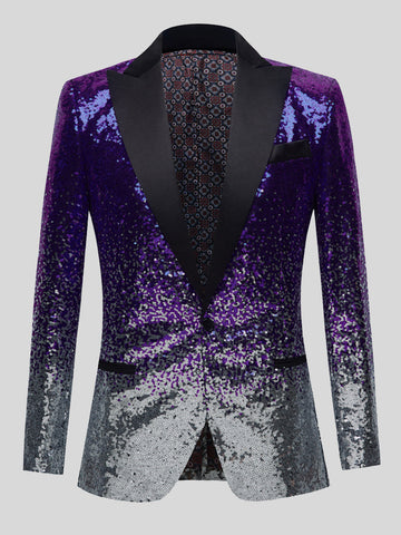 Men's Gradient Sequin Blazer SM090515