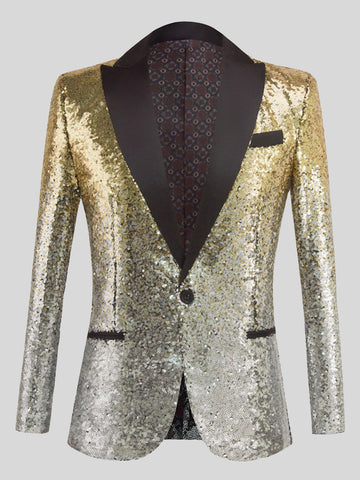 Men's Gradient Sequin Blazer SM090515