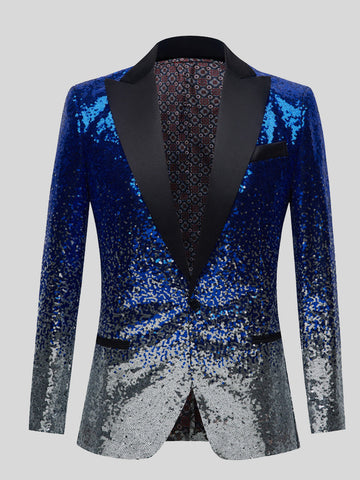 Men's Gradient Sequin Blazer SM090515