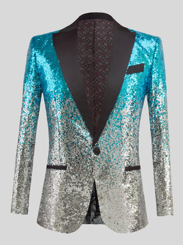 Men's Gradient Sequin Blazer SM090515