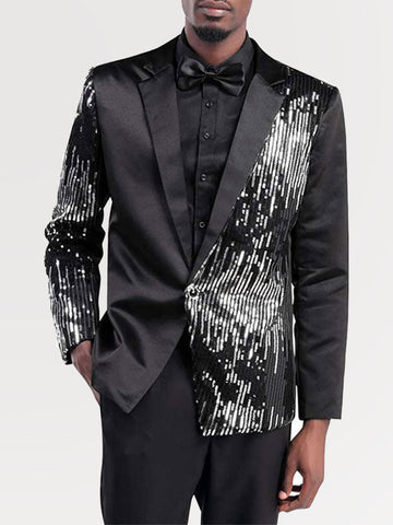 Men's Slim Fit Ombre Sequin Style Dinner Jacket SM110203