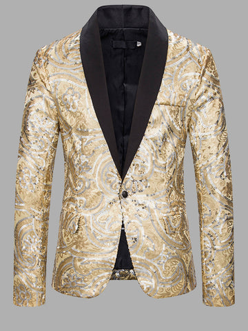 Slim Sequin Show Gown Men's Suits SMLB118