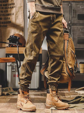 Men's Summer Loose Straight Vintage Cargo Pants SM090519