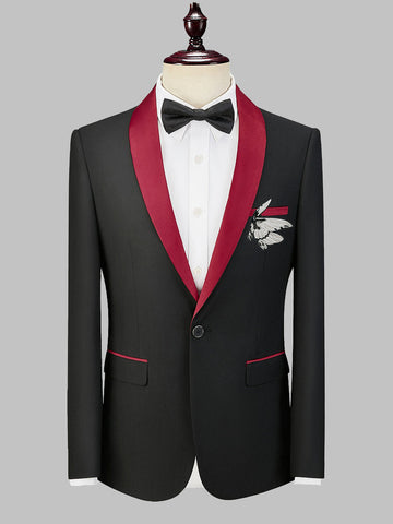 Color-block Butterfly Slim Classic Men's Wedding Blazer SM090207