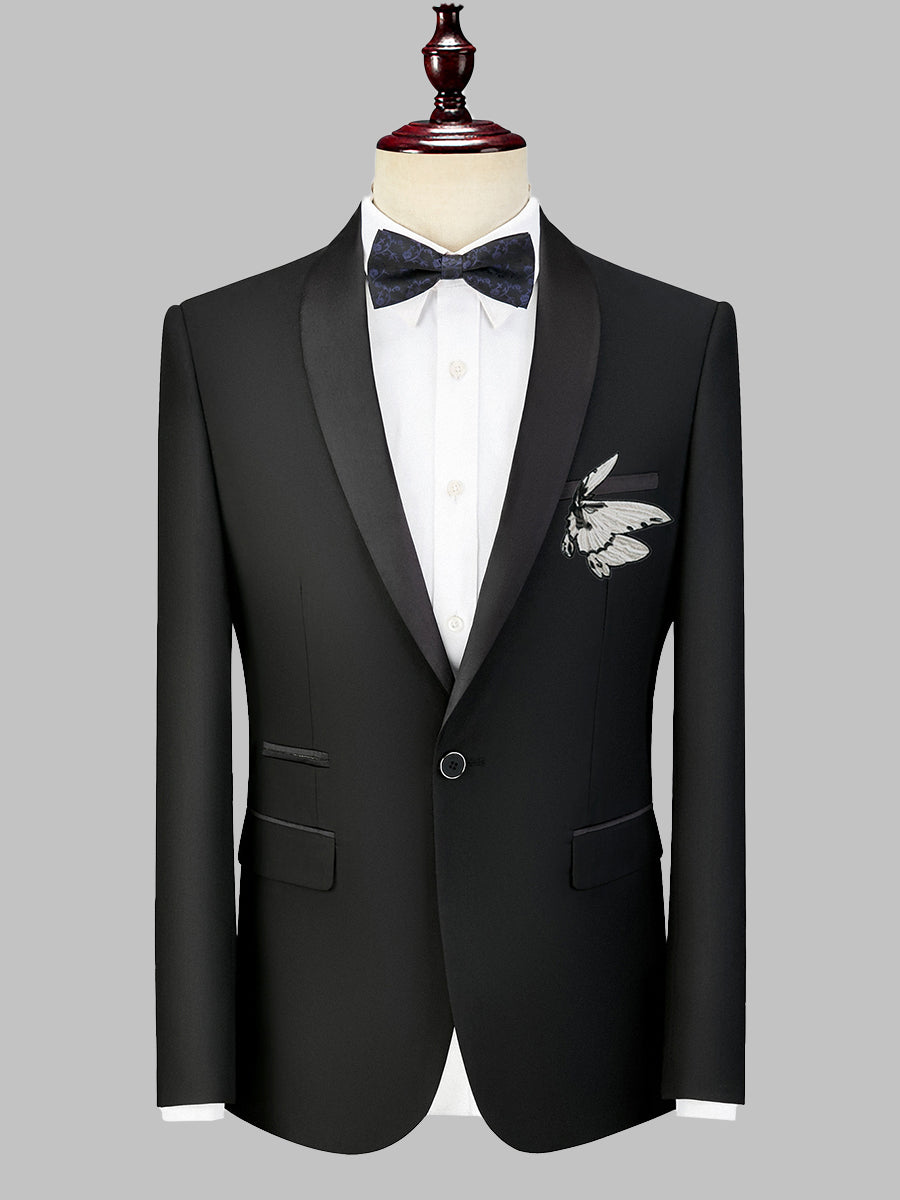 Color-block Butterfly Slim Classic Men's Wedding Blazer SM090207