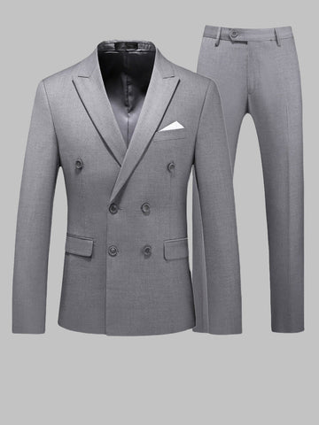 Men's Bright Color Button Two Piece Suit SM090203