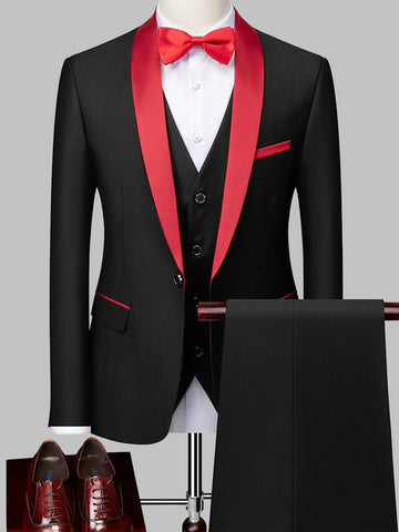 Men's Business Groom Dress Slim Suit Two Piece SM090204