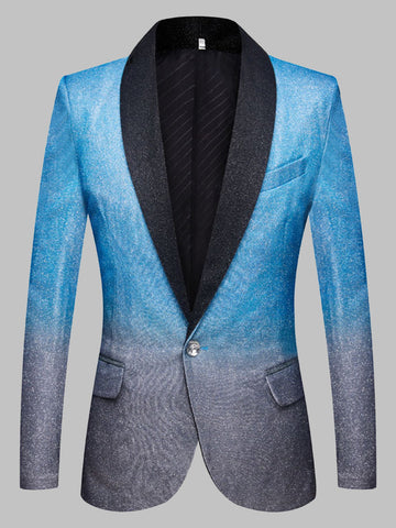 Gradient One Button Men's Blazer SM090101