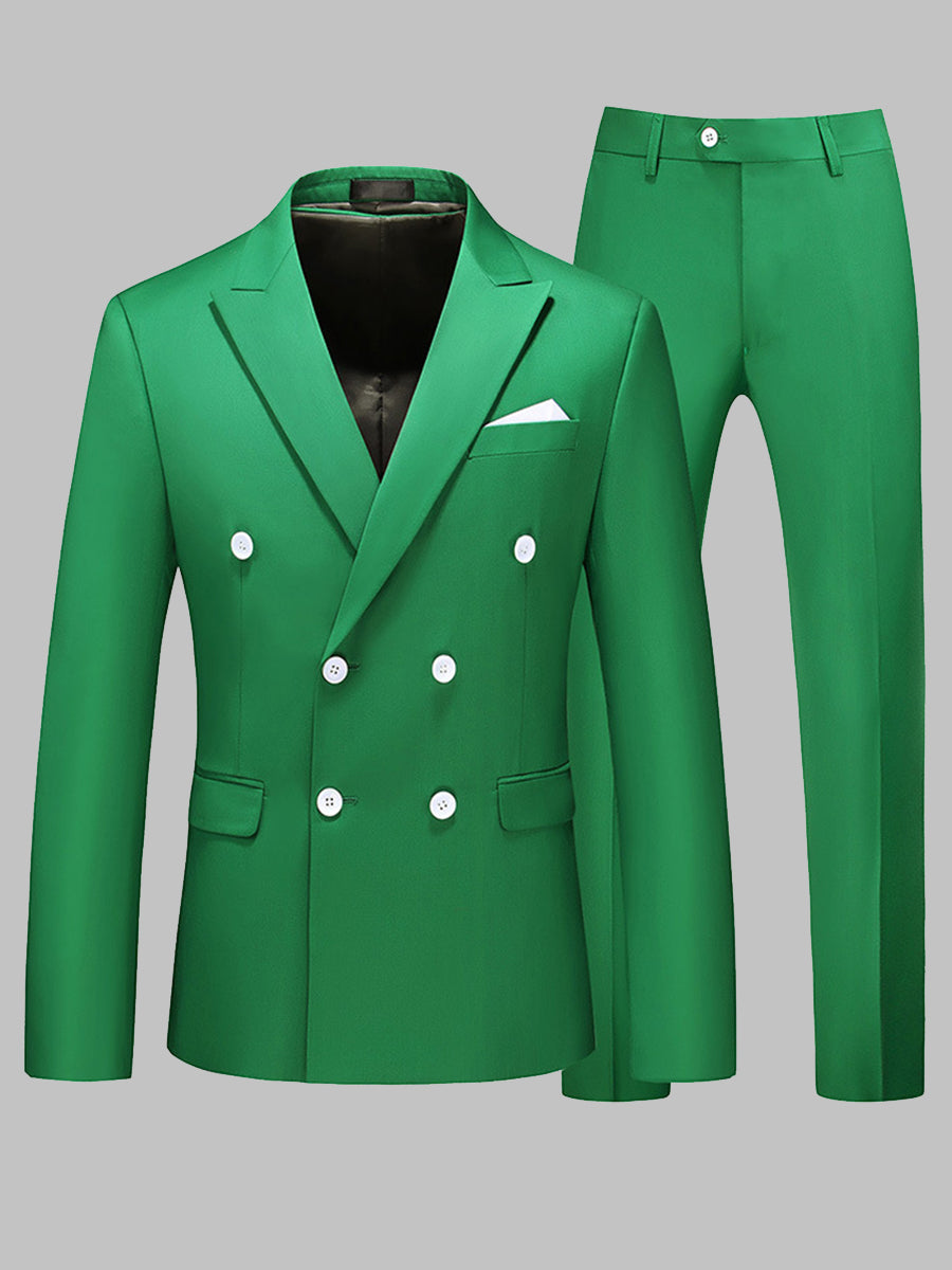 Men's Bright Color Button Two Piece Suit SM090203