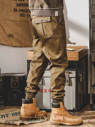 Men's Summer Loose Straight Vintage Cargo Pants SM090519