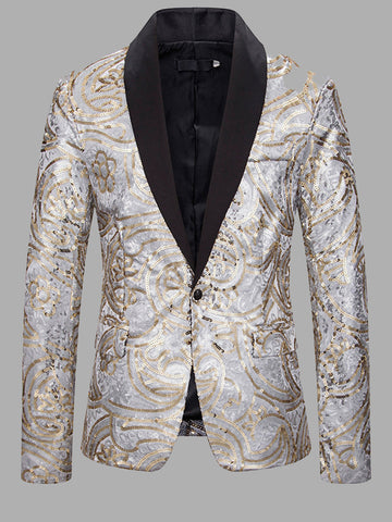 Slim Sequin Show Gown Men's Suits SMLB118