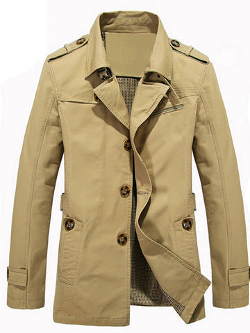 Spring Autumn Men's Outdoor Trench Coat SMLB087