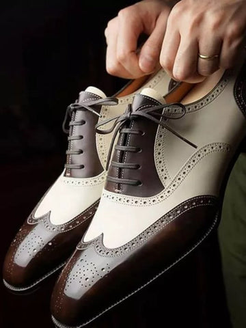 Men's Two Tones Oxford Dress Shoes SM101808